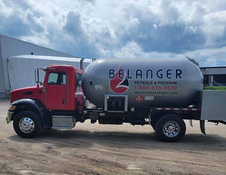 camion de livraison de propane Bélanger